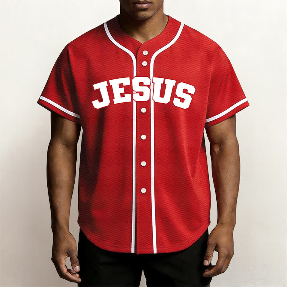 Christianartworkshop Rooted In Christ Schwarzes Baseballtrikot mit Knöpfen - image 41