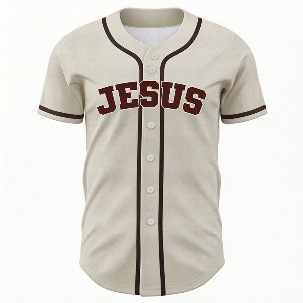 Christianartworkshop Rooted In Christ Schwarzes Baseballtrikot mit Knöpfen - image 9
