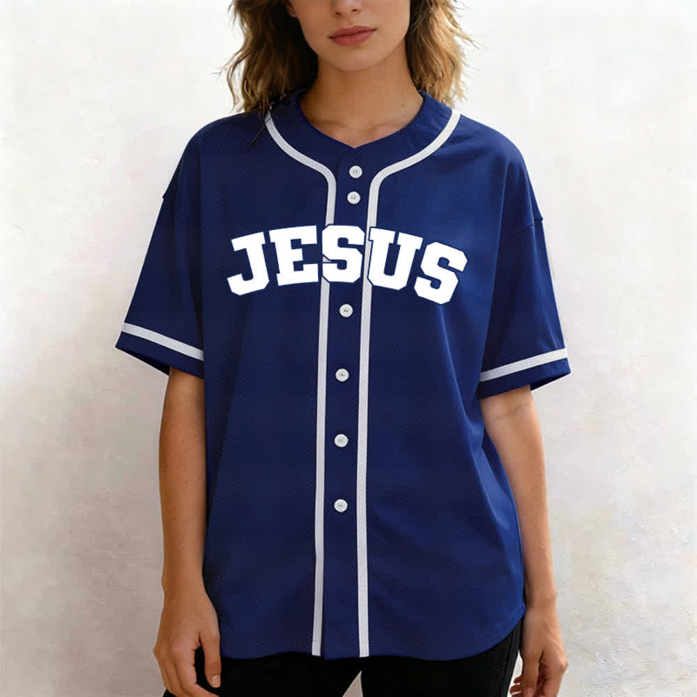 Christianartworkshop Rooted In Christ Schwarzes Baseballtrikot mit Knöpfen - image 53