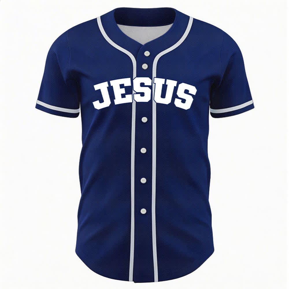 Christianartworkshop Rooted In Christ Schwarzes Baseballtrikot mit Knöpfen - image 51