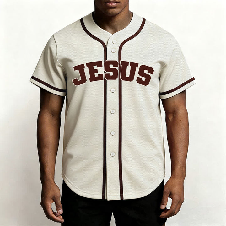 Christianartworkshop Rooted In Christ Schwarzes Baseballtrikot mit Knöpfen - image 13