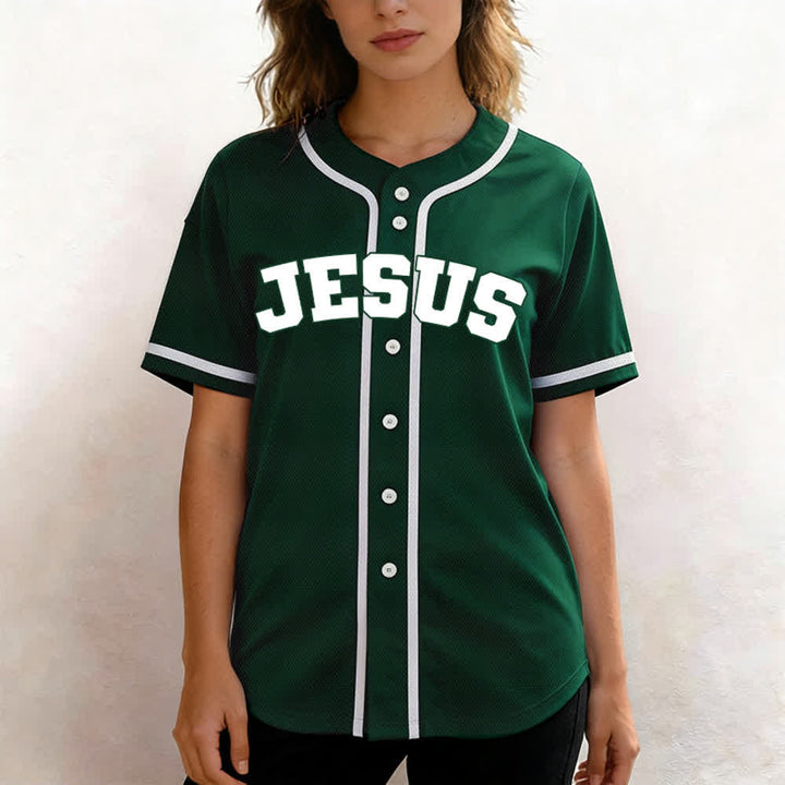 Christianartworkshop Rooted In Christ Schwarzes Baseballtrikot mit Knöpfen - image 32