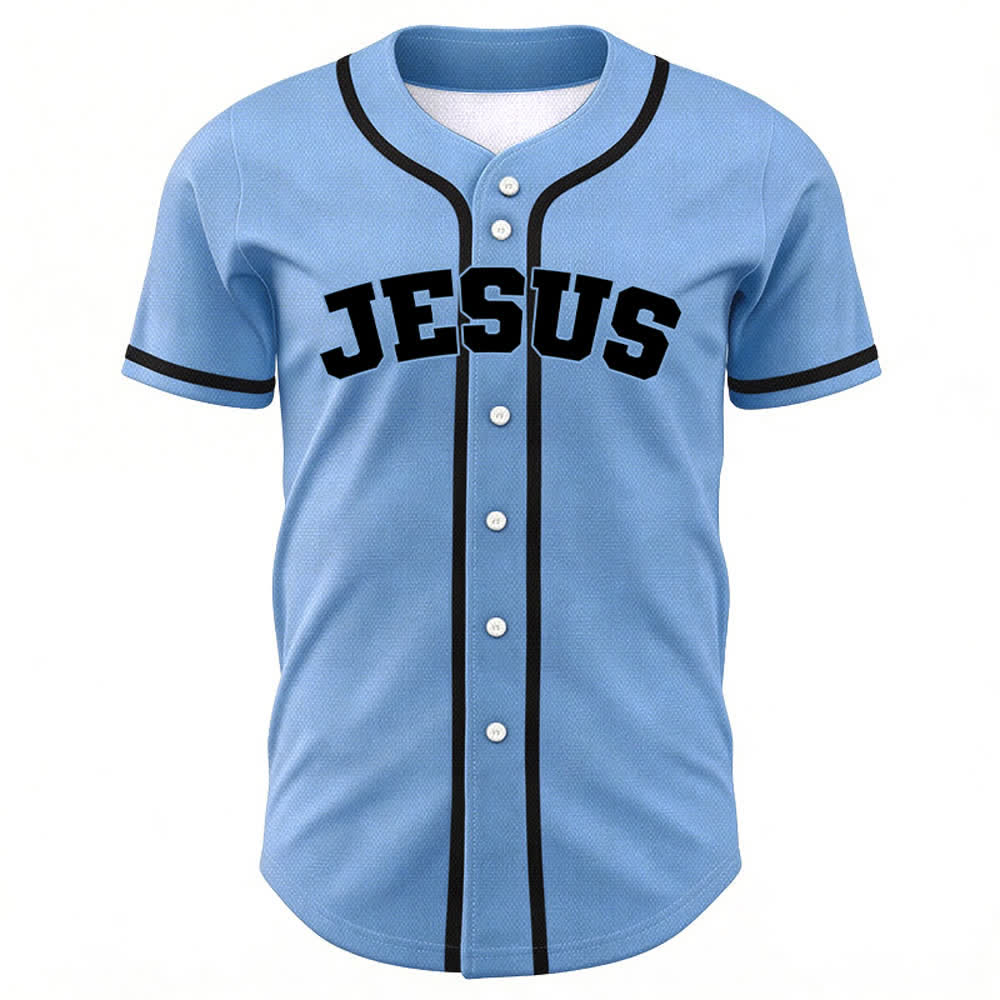 Christianartworkshop Rooted In Christ Schwarzes Baseballtrikot mit Knöpfen - image 44