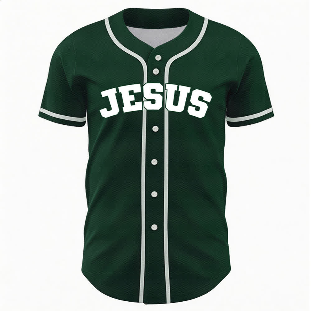 Christianartworkshop Rooted In Christ Schwarzes Baseballtrikot mit Knöpfen - image 30