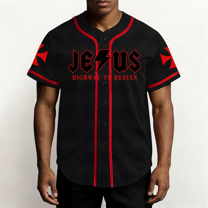 Christianartworkshop Jesus – Der Weg zum Himmel (Jeremia 17,7-8) Baseball-Trikot - image 20