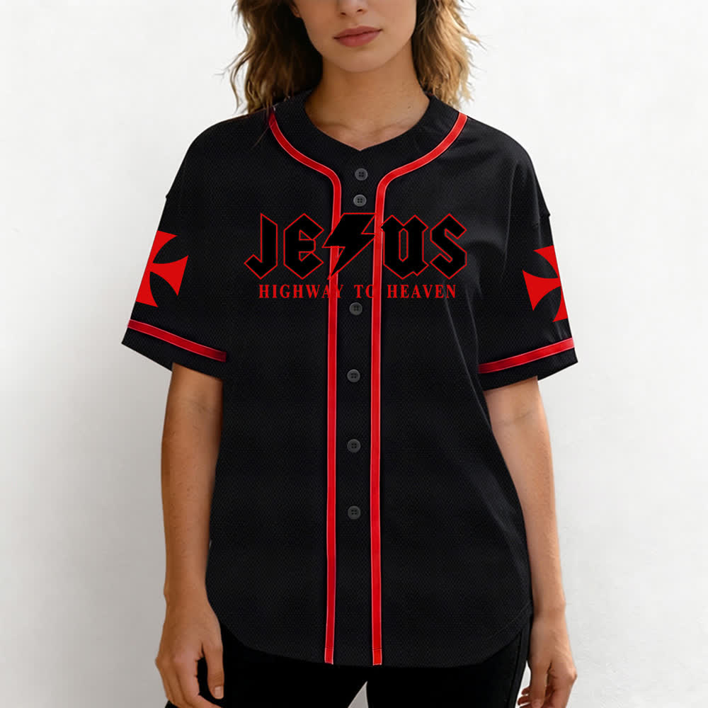 Christianartworkshop Jesus – Der Weg zum Himmel (Jeremia 17,7-8) Baseball-Trikot - image 18