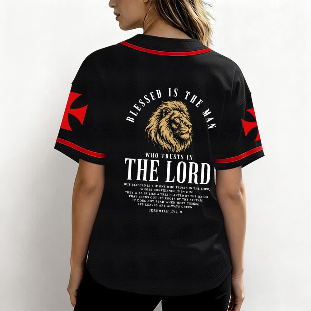 Christianartworkshop Jesus – Der Weg zum Himmel (Jeremia 17,7-8) Baseball-Trikot - image 17