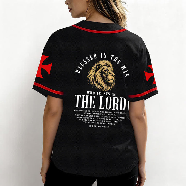 Christianartworkshop Jesus – Der Weg zum Himmel (Jeremia 17,7-8) Baseball-Trikot - image 17