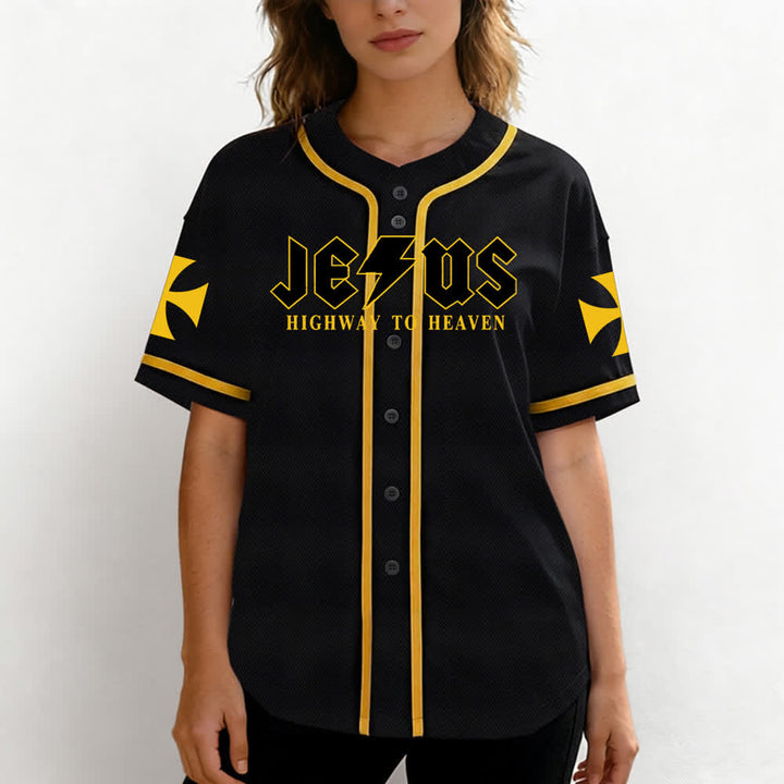 Christianartworkshop Jesus – Der Weg zum Himmel (Jeremia 17,7-8) Baseball-Trikot - image 4