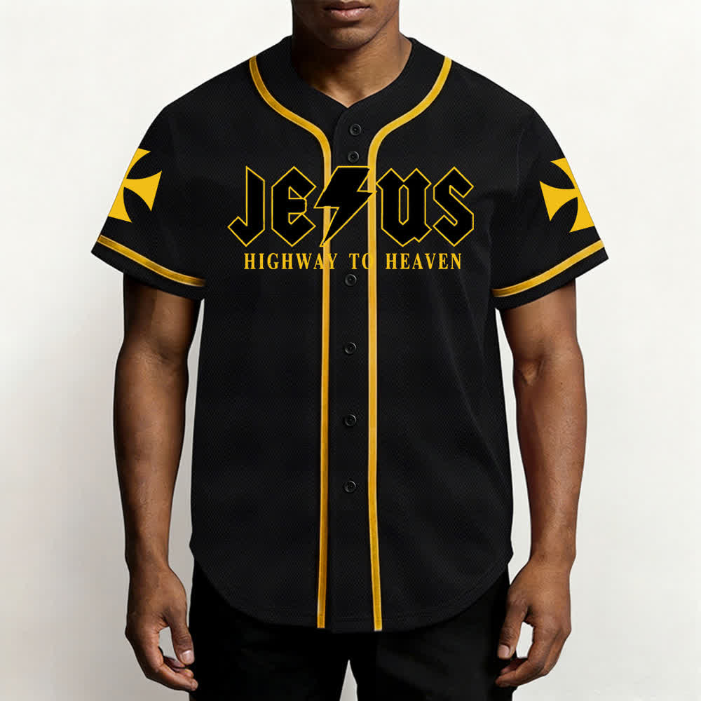 Christianartworkshop Jesus – Der Weg zum Himmel (Jeremia 17,7-8) Baseball-Trikot - image 6