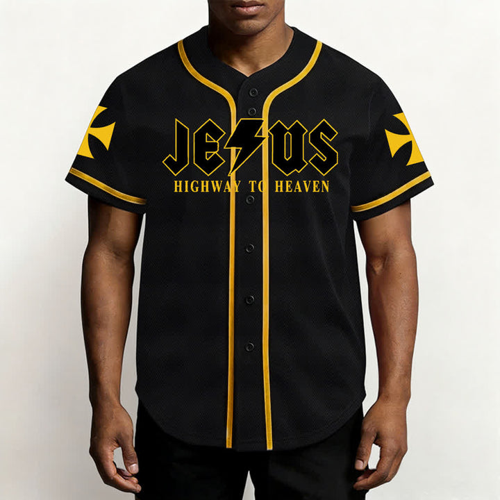 Christianartworkshop Jesus – Der Weg zum Himmel (Jeremia 17,7-8) Baseball-Trikot - image 6
