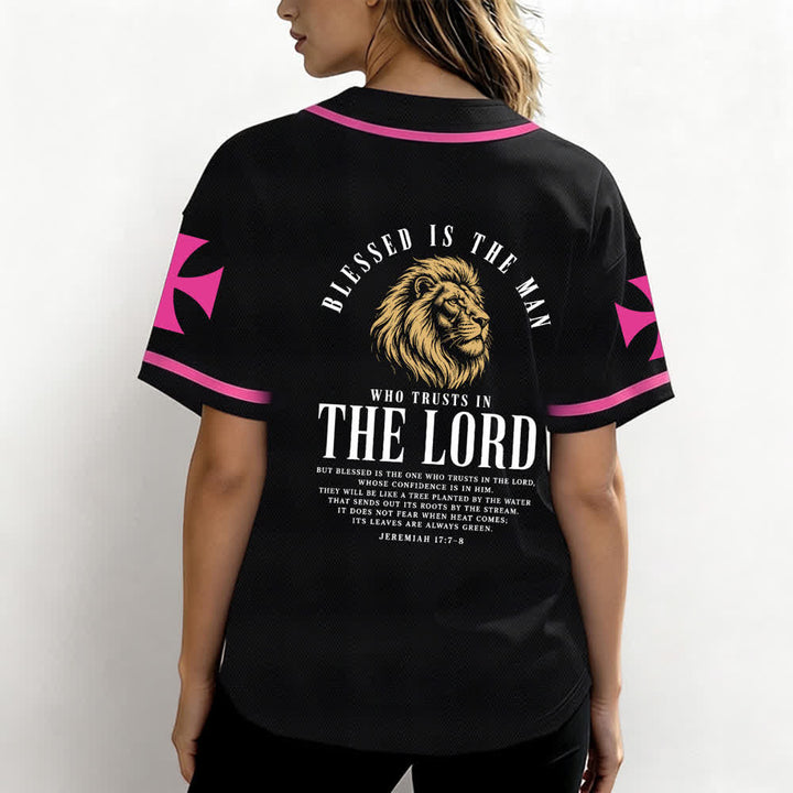 Christianartworkshop Jesus – Der Weg zum Himmel (Jeremia 17,7-8) Baseball-Trikot - image 24