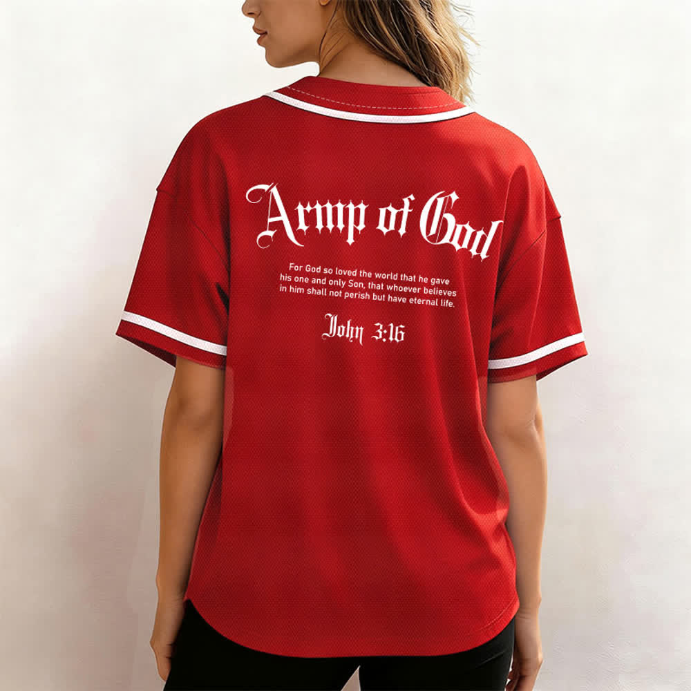 Christianartworkshop Army Of God Mesh Streetwear Baseballtrikot - image 38