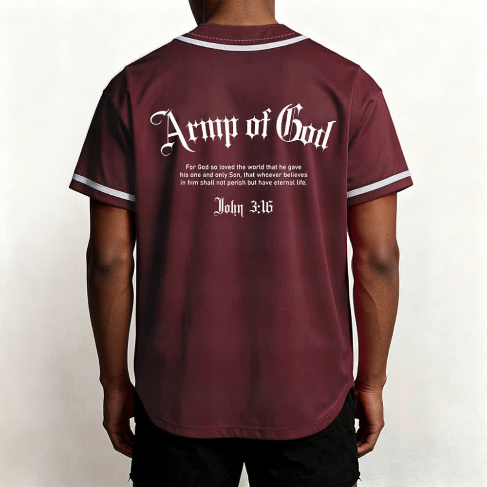 Christianartworkshop Army Of God Mesh Streetwear Baseballtrikot - image 19