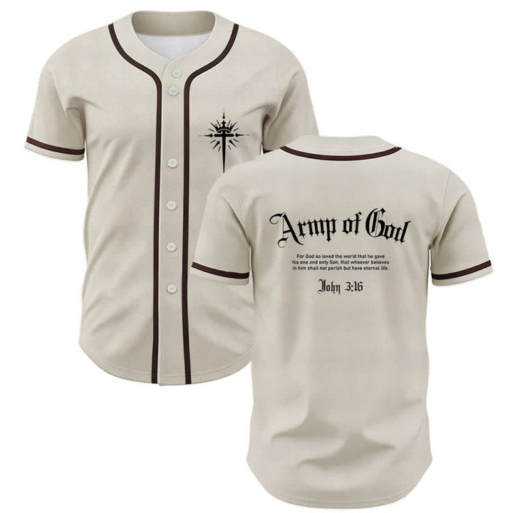 Christianartworkshop Army Of God Mesh Streetwear Baseballtrikot - Beige - 5XL - image 28