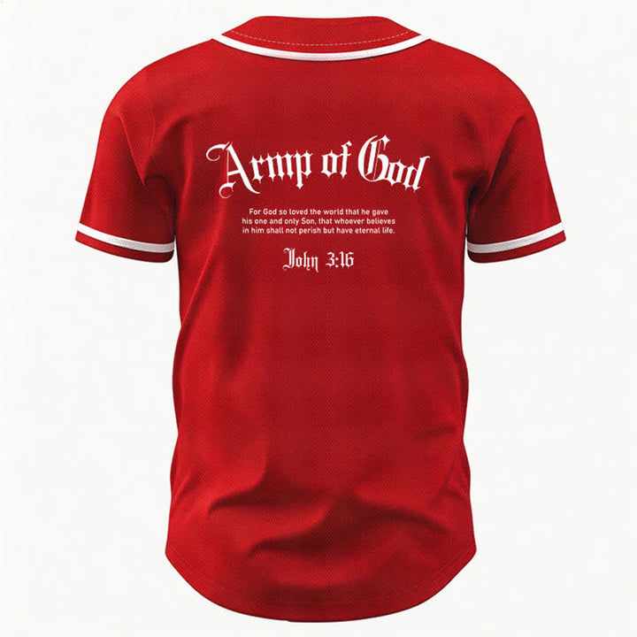 Christianartworkshop Army Of God Mesh Streetwear Baseballtrikot - image 36