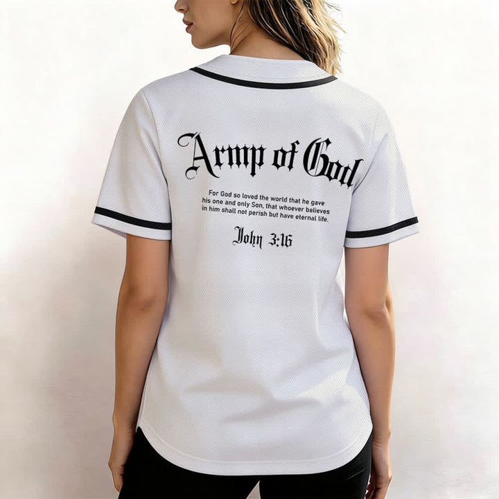 Christianartworkshop Army Of God Mesh Streetwear Baseballtrikot - image 3