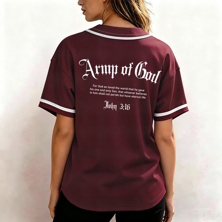 Christianartworkshop Army Of God Mesh Streetwear Baseballtrikot - image 17