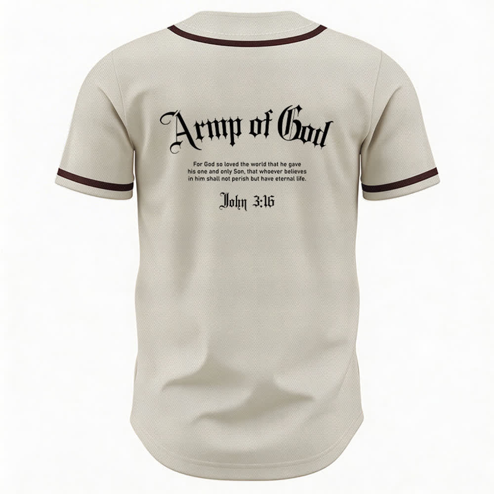 Christianartworkshop Army Of God Mesh Streetwear Baseballtrikot - image 29