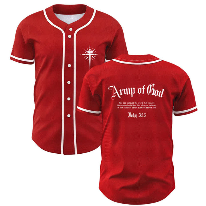 Christianartworkshop Army Of God Mesh Streetwear Baseballtrikot - Rot - 5XL - image 35