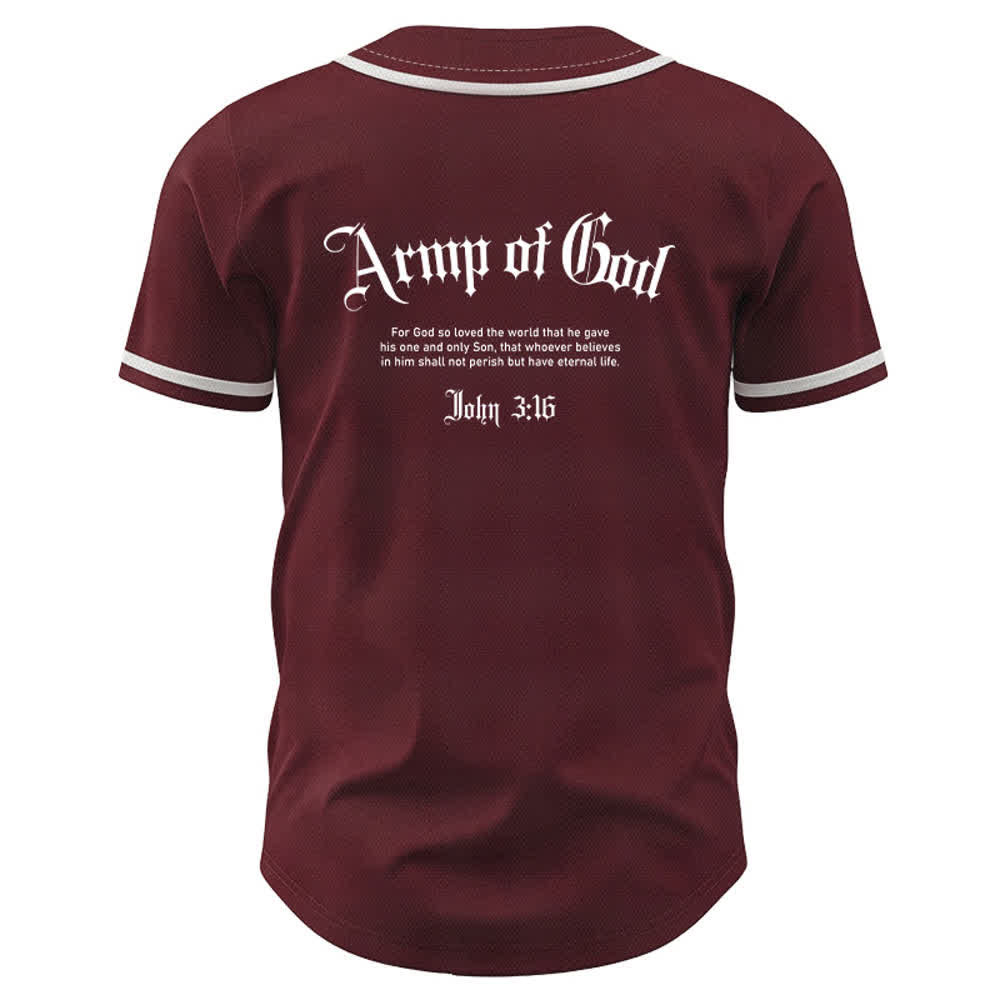 Christianartworkshop Army Of God Mesh Streetwear Baseballtrikot - image 15
