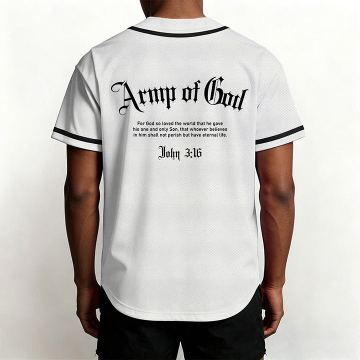 Christianartworkshop Army Of God Mesh Streetwear Baseballtrikot - image 6