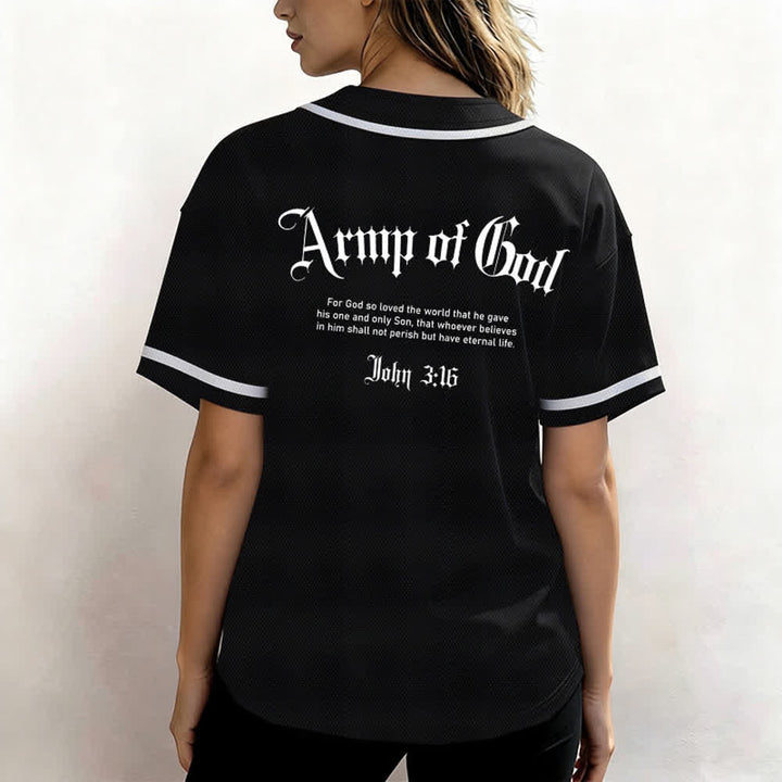 Christianartworkshop Army Of God Mesh Streetwear Baseballtrikot - image 10