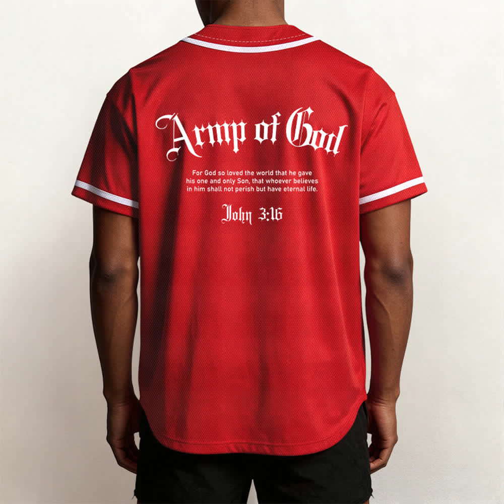 Christianartworkshop Army Of God Mesh Streetwear Baseballtrikot - image 40