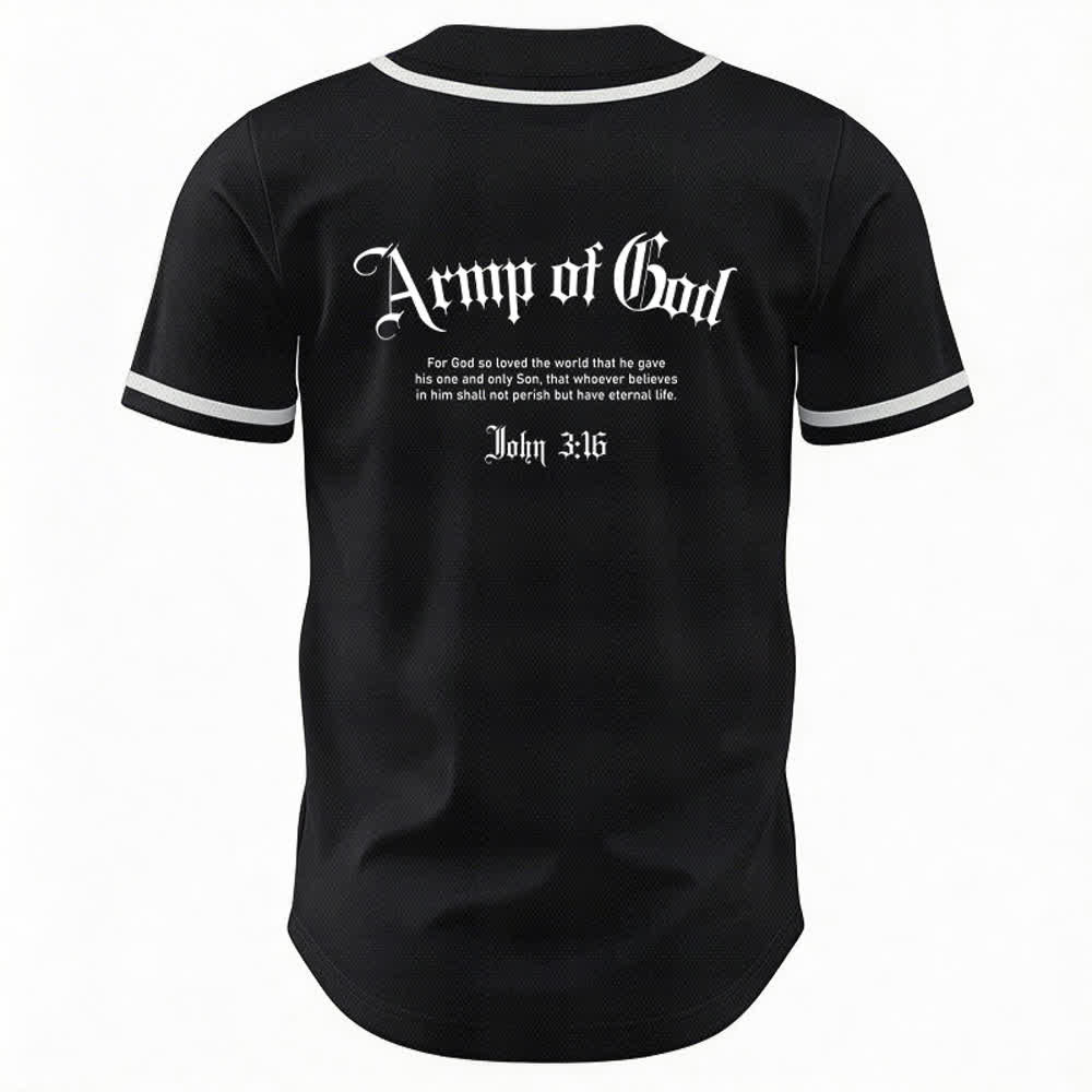 Christianartworkshop Army Of God Mesh Streetwear Baseballtrikot - image 8
