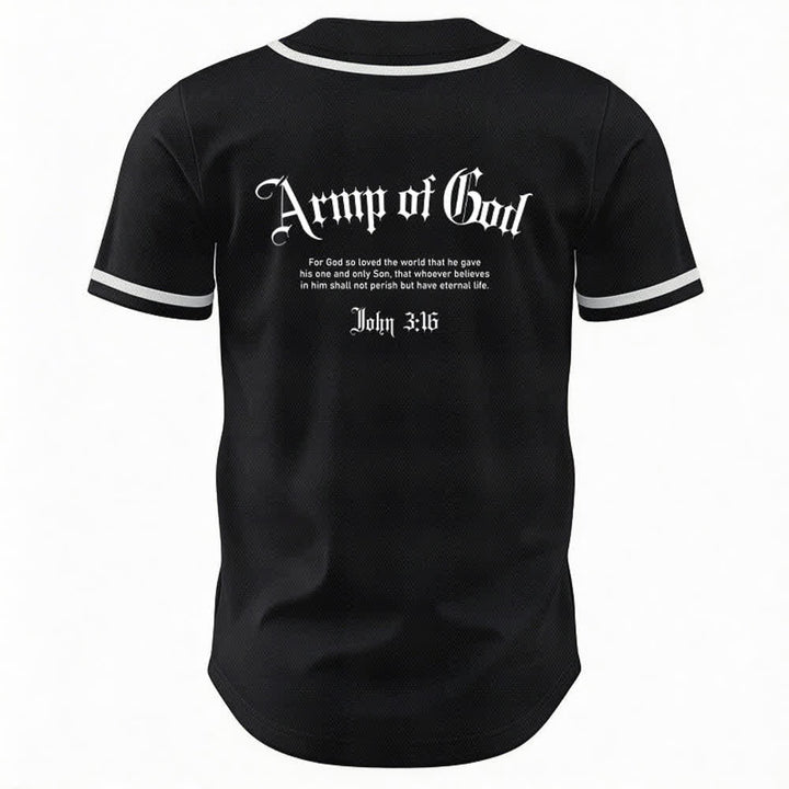Christianartworkshop Army Of God Mesh Streetwear Baseballtrikot - image 8