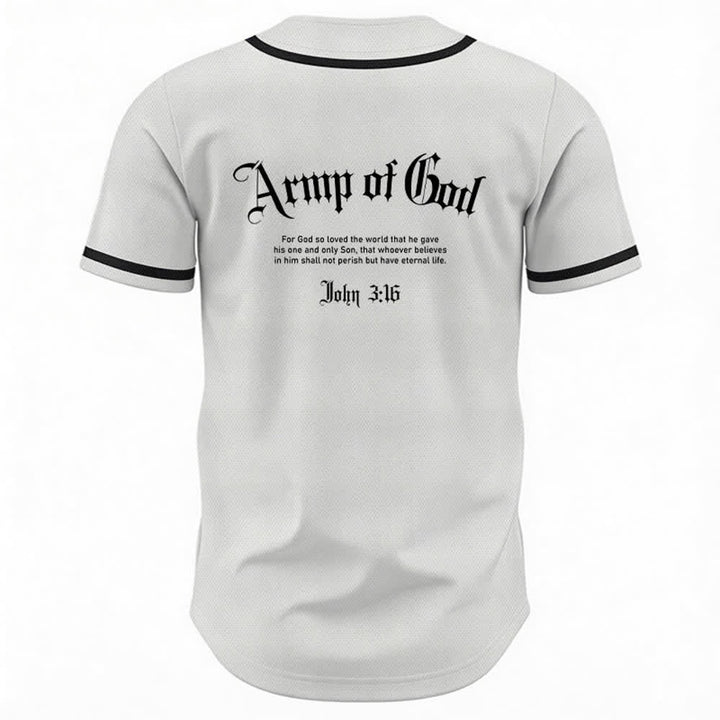 Christianartworkshop Army Of God Mesh Streetwear Baseballtrikot - image 1