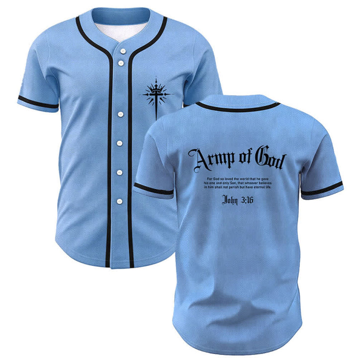 Christianartworkshop Army Of God Mesh Streetwear Baseballtrikot - Blau - 5XL - image 42
