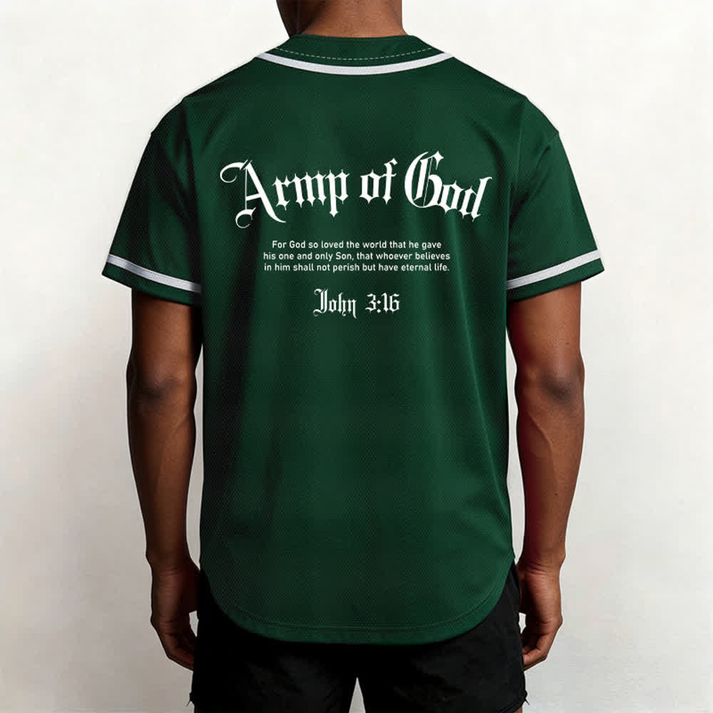 Christianartworkshop Army Of God Mesh Streetwear Baseballtrikot - image 26