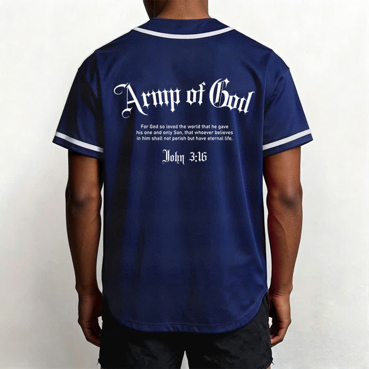 Christianartworkshop Army Of God Mesh Streetwear Baseballtrikot - image 54