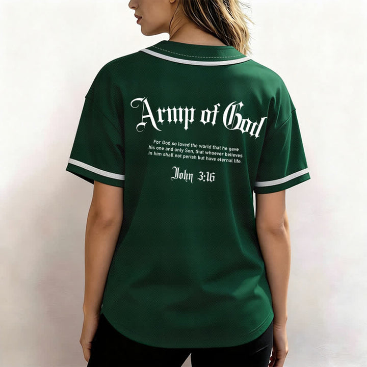 Christianartworkshop Army Of God Mesh Streetwear Baseballtrikot - image 24