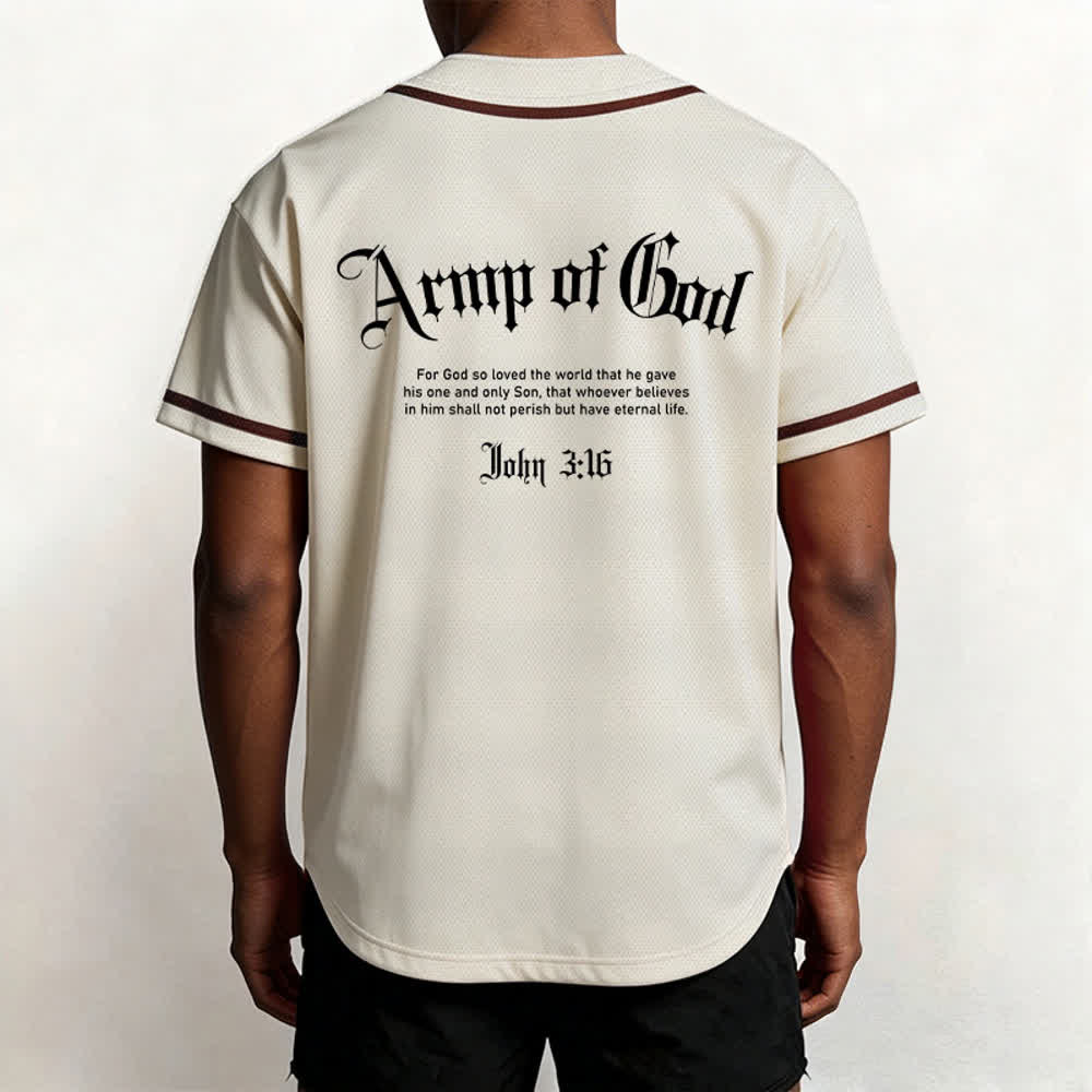 Christianartworkshop Army Of God Mesh Streetwear Baseballtrikot - image 31