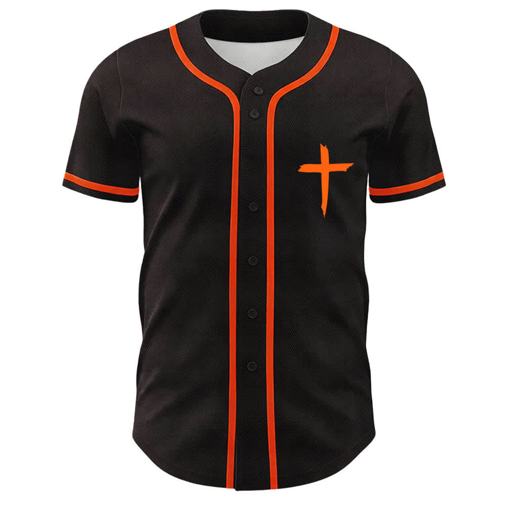 Christianartworkshop Baseballtrikot mit kontrastfarbenem Besatz: Glaube statt Angst - image 44