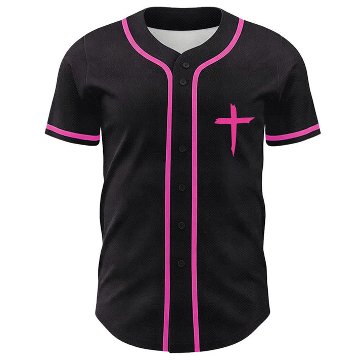 Christianartworkshop Baseballtrikot mit kontrastfarbenem Besatz: Glaube statt Angst - image 9