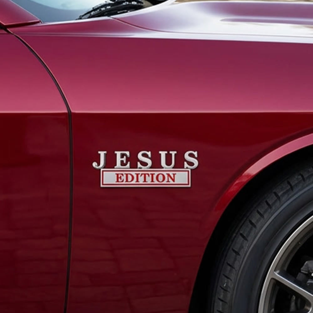 Christianartworkshop 3D-Metall-Autoemblem „Jesus Edition“: Symbol des treuen Zeugnisses am Wegesrand - image 5