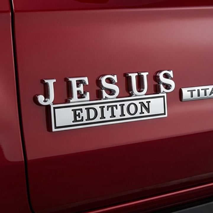 Christianartworkshop 3D-Metall-Autoemblem „Jesus Edition“: Symbol des treuen Zeugnisses am Wegesrand - image 6