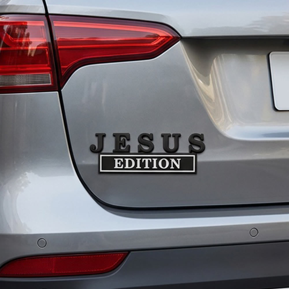 Christianartworkshop 3D-Metall-Autoemblem „Jesus Edition“: Symbol des treuen Zeugnisses am Wegesrand - image 4