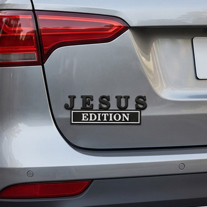 Christianartworkshop 3D-Metall-Autoemblem „Jesus Edition“: Symbol des treuen Zeugnisses am Wegesrand - image 4