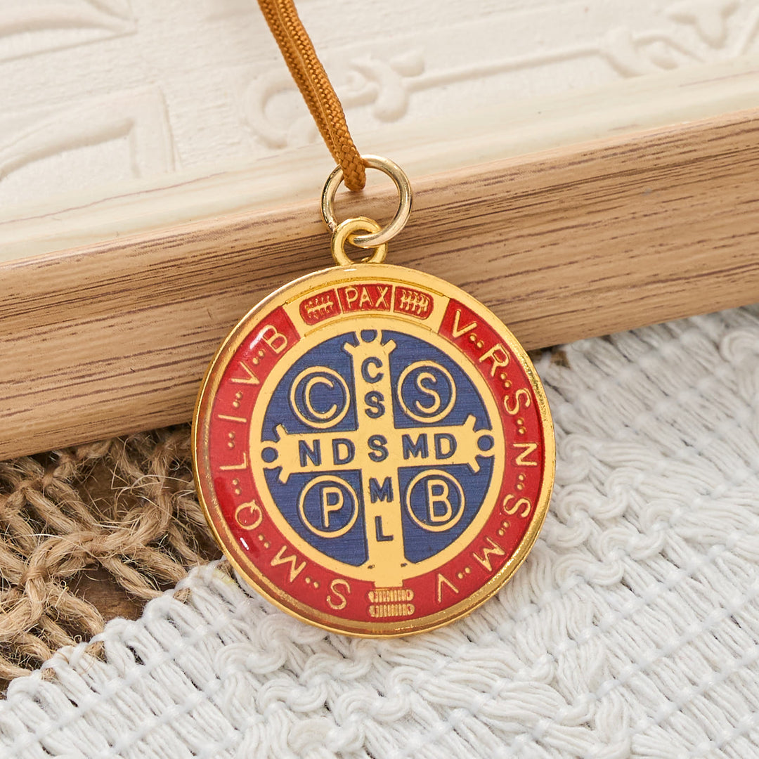 Christianartworkshop Rosenkranz-Taschenanhänger aus Olivenholzperlen fürs Auto: Symbol des beständigen himmlischen Schutzes - image 4