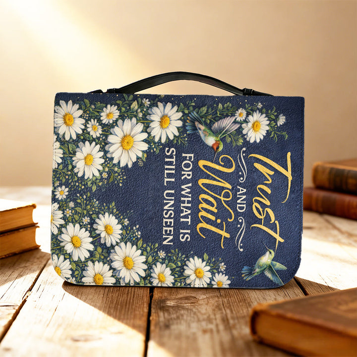Christianartworkshop Vertrauen und Geduld Römer 8,24 Gänseblümchen & Kolibri Bibelcover - image 9