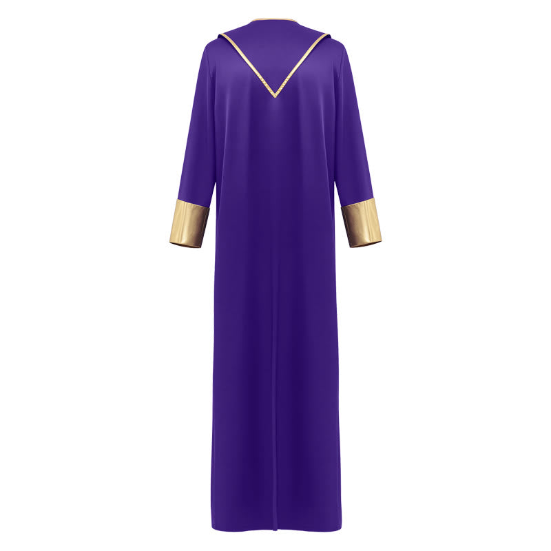 Traditionelle Pastorrobe von Christianartworkshop mit vertikalen Kreuzverzierungen und Ärmelbesatz - image 20