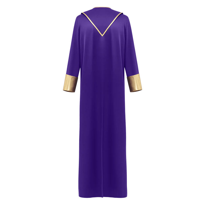 Traditionelle Pastorrobe von Christianartworkshop mit vertikalen Kreuzverzierungen und Ärmelbesatz - image 20