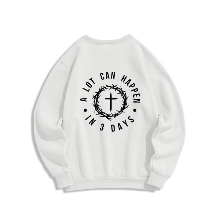 Christianartworkshop Fleece-Sweatshirt mit Dornenkreuz-Print von Three Days - image 4
