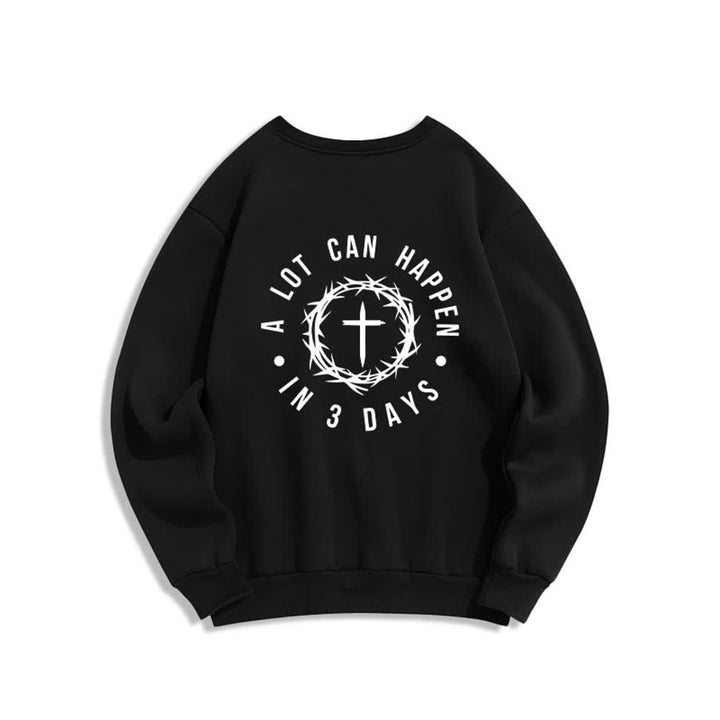 Christianartworkshop Fleece-Sweatshirt mit Dornenkreuz-Print von Three Days - image 7