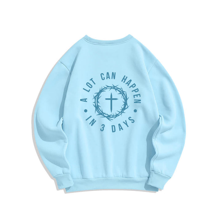 Christianartworkshop Fleece-Sweatshirt mit Dornenkreuz-Print von Three Days - image 13