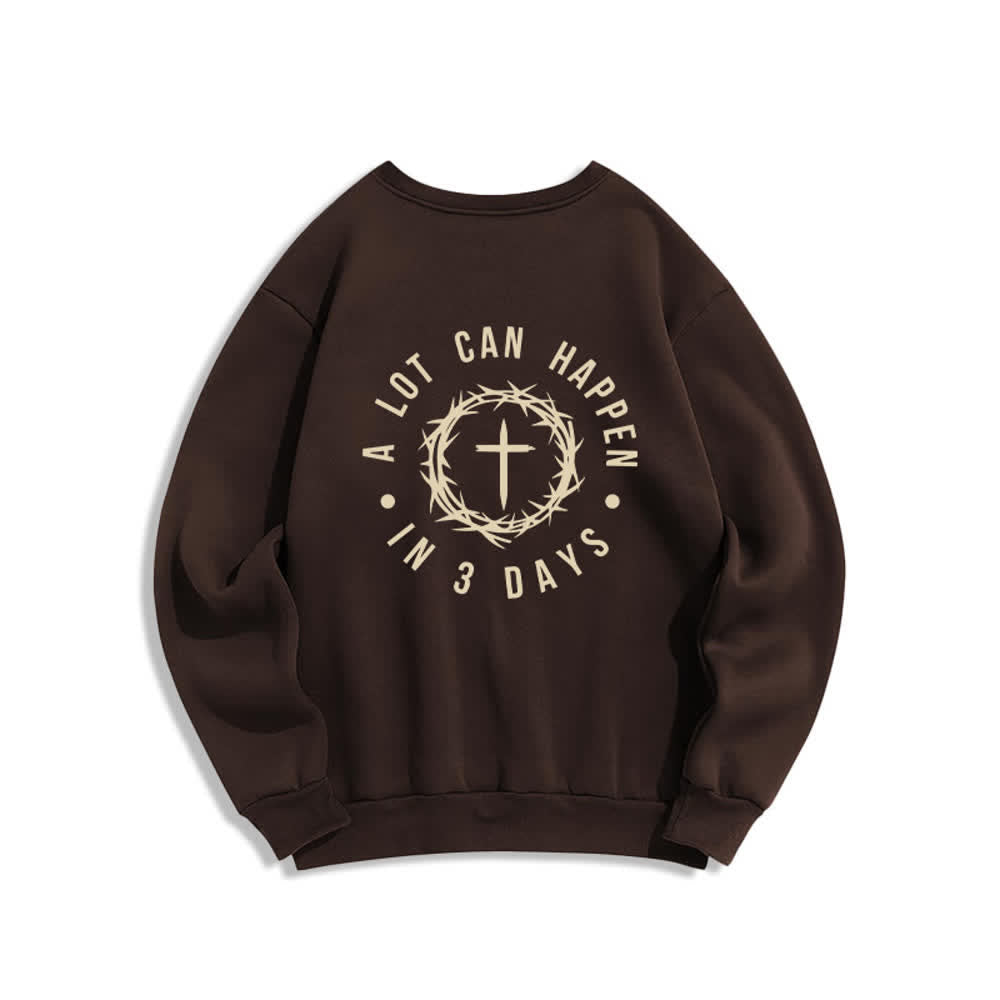 Christianartworkshop Fleece-Sweatshirt mit Dornenkreuz-Print von Three Days - image 1